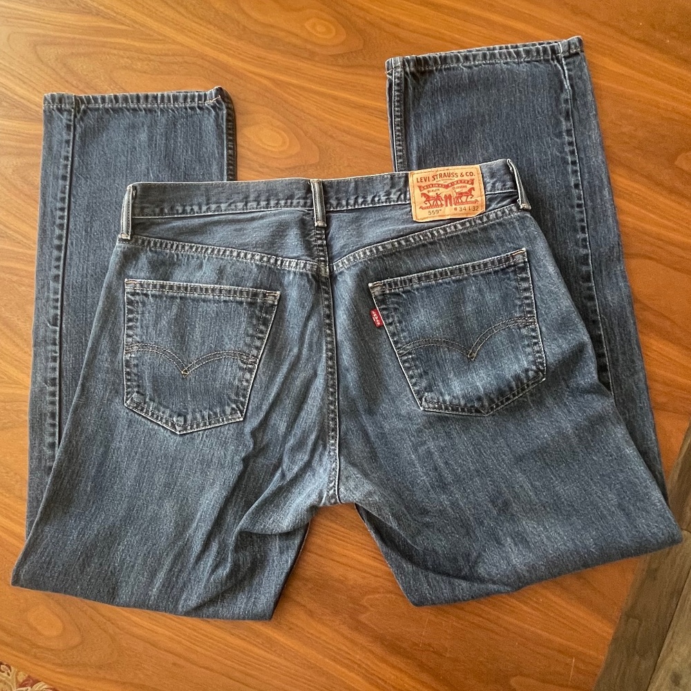 Levis 559 Straight Leg Jeans Men's Size 34 x 32